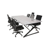 Modern Conference Table Gray Marble Proffice furniture